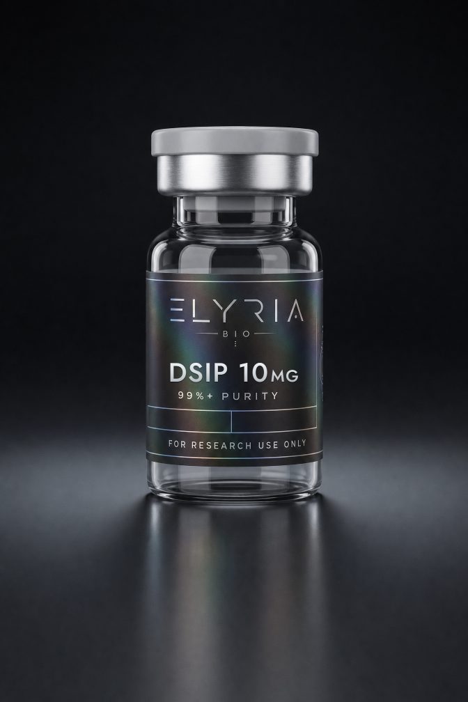 DSIP 10 mg lyophilized research vial by Elyria Bio