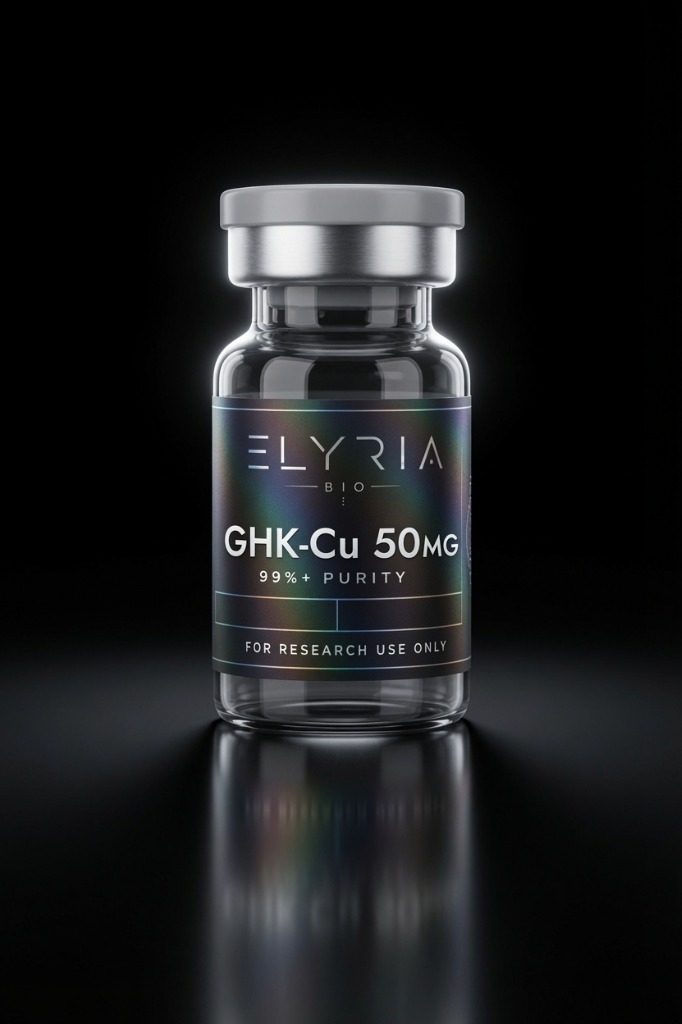 GHK-Cu research peptide vial