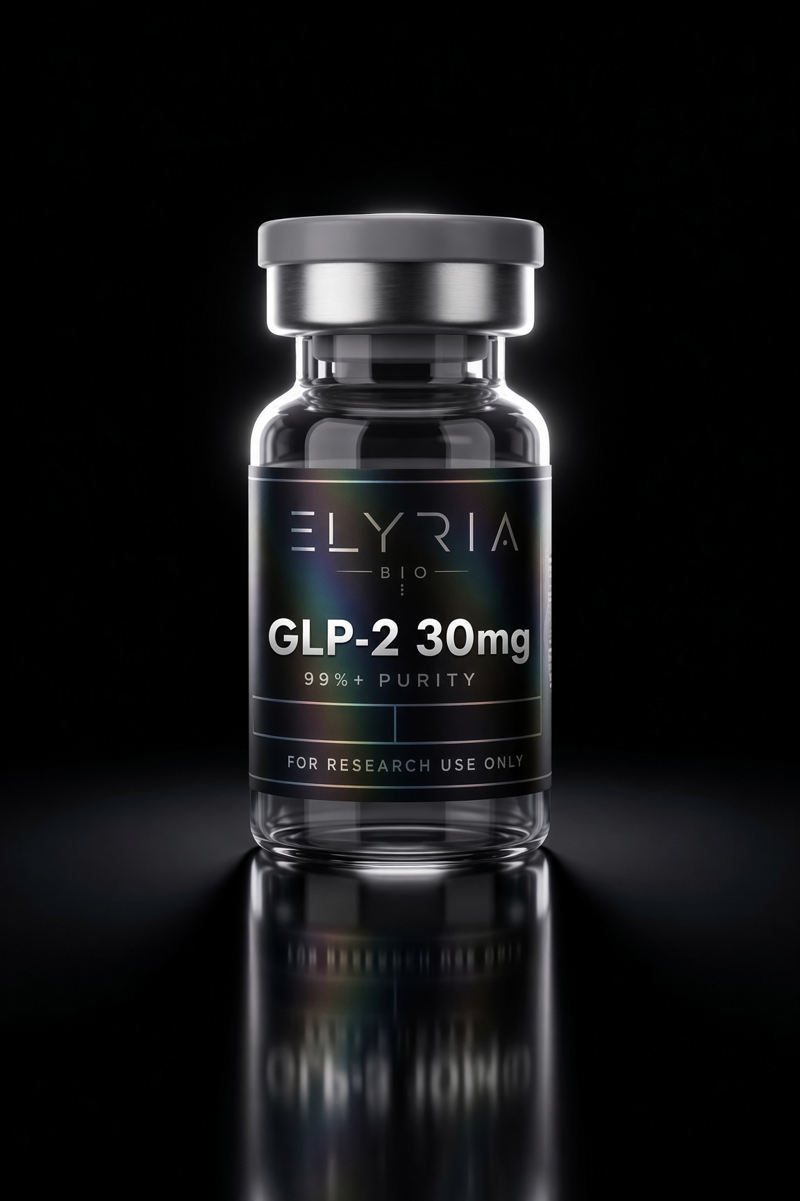 GLP-2 30 mg lyophilized research vial by Elyria Bio