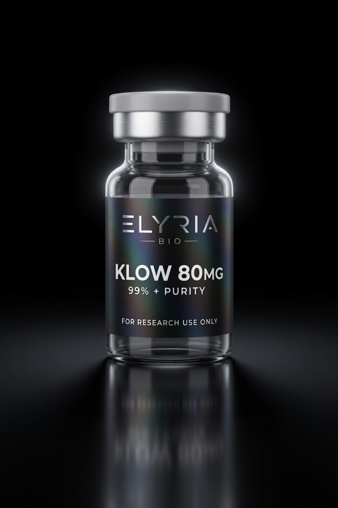 KLOW Blend 80 mg lyophilized research vial by Elyria Bio