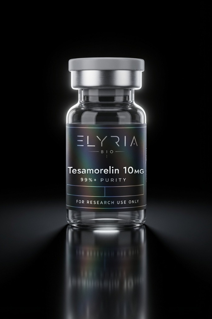 Tesamorelin research peptide vial